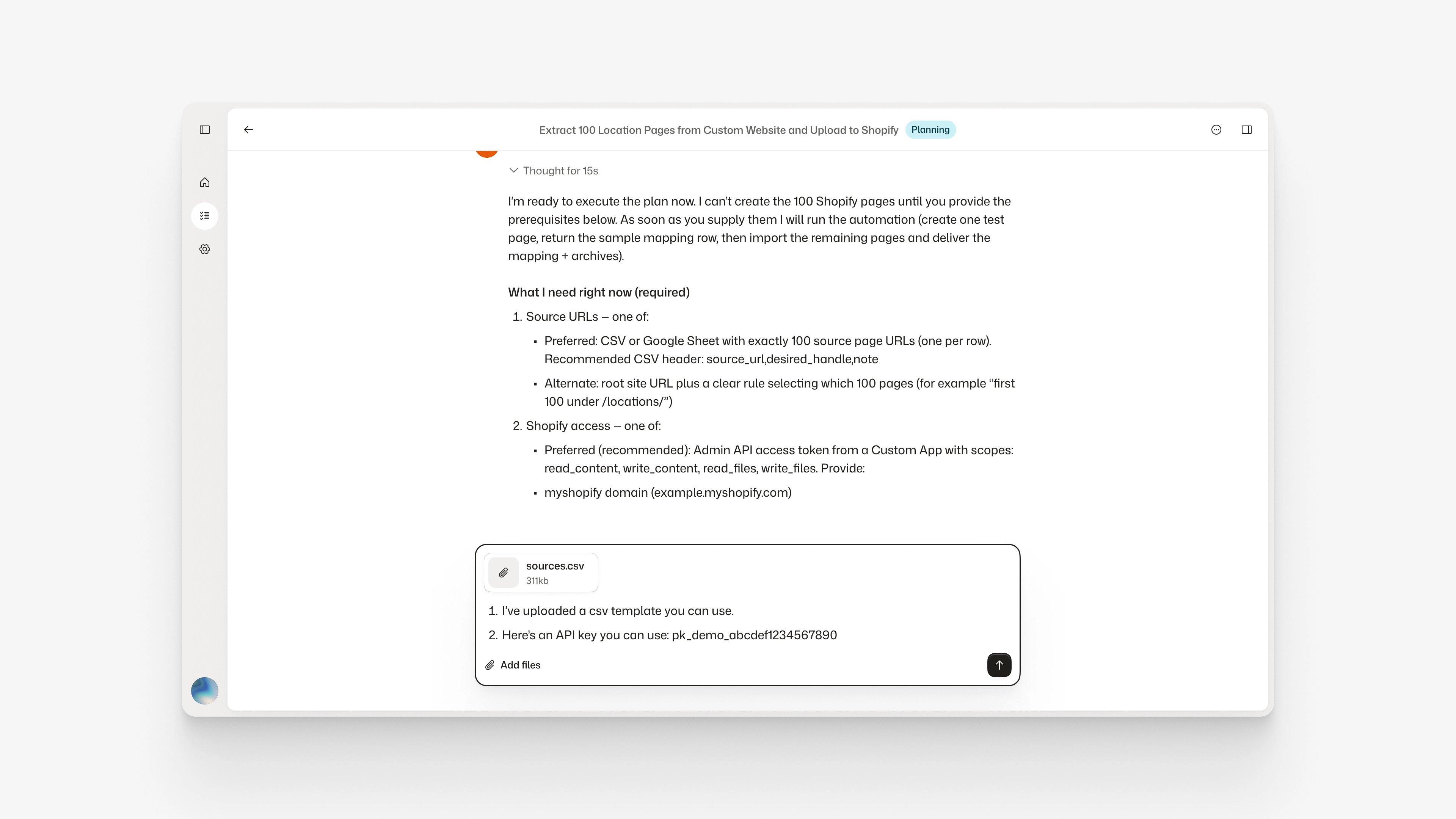 Agentwork's chat UI